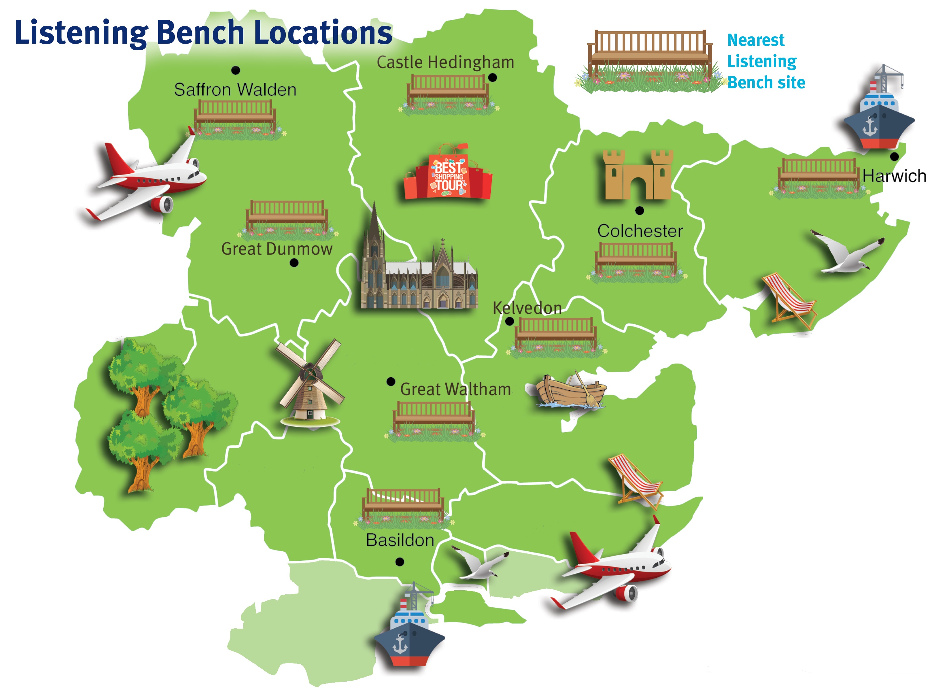 You Are Hear: Bench and Kiosk Tours